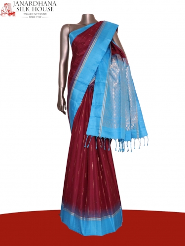 Exclusive Handloom Thread Weave Soft Silk Saree